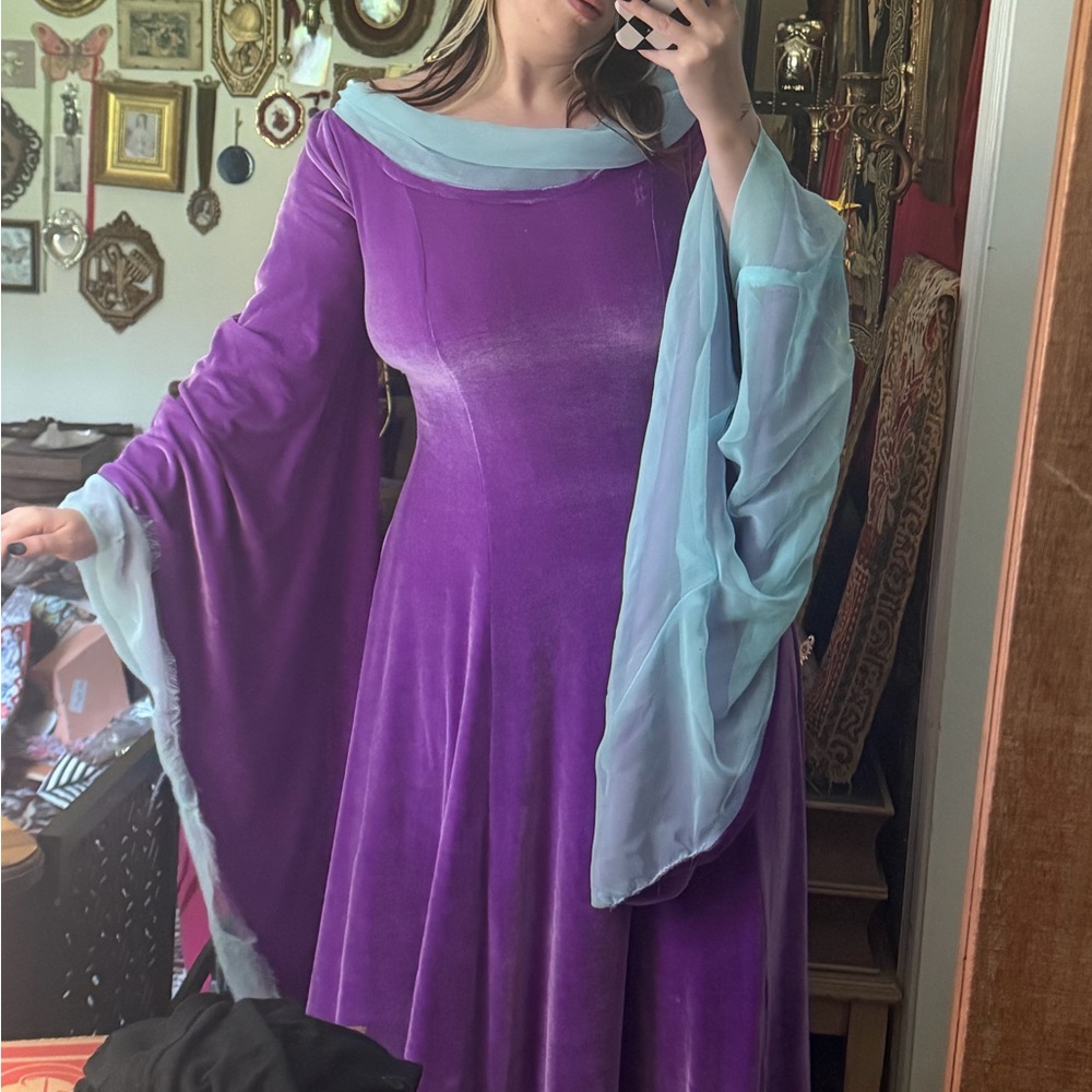 Hand made velvet elven renaissance dress